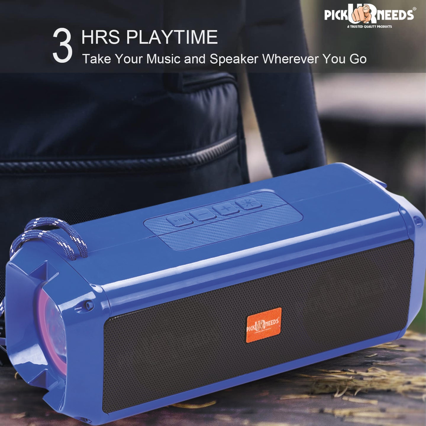 Pick Ur Needs Mini Wireless Soundbar System With RGB Disco Light TF Card / USB / Radio Support 10 W Bluetooth Speaker  (White, 5.0 Channel)